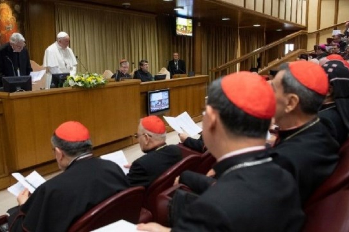 Rencontre du Saint Père avec les Evêques-Présidents des différentes Conférences des évêques du monde entier sur la protection des mineurs à Rome
