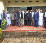 VISITE DU COLLEGE DES CONSULTEURS DU DIOCESE DE NGOZI A S.E. MONSEIGNEUR GEORGES BIZIMANA A BUBANZA