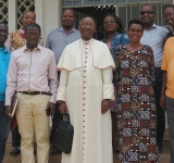 L'ACCUEIL DU NOUVEAU SECRETAIRE EXECUTIF, MONSIEUR L'ABBE ANICET SHUMBUSHO, PAR LE STAFF DE LA CDJP-BUJUMBURA