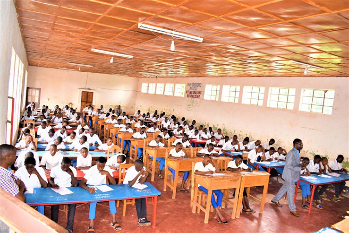 UN TEST D’ENTRAINEMENT POUR LES ECOLES SOUS-CONVENTION CATHOLIQUE DE MUYINGA