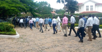 LES SEMINARISTES DU GRAND SEMINAIRE SAINT CURE D'ARS DE BUJUMBURA EN PELERINAGE AU SANCTUAIRE MARIAL DE GIKUNGU