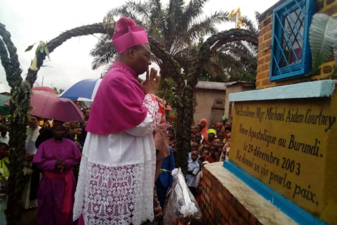 COMMEMORATION DU DIX-NEUVIEME ANNIVERSAIRE DE L'ASSASSINAT DU NONCE APOSTOLIQUE AU BURUNDI