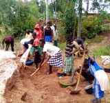 TRAVAUX DE CONSTRUCTION DE L'EGLISE PAROISSIALE DE GAHEMBA