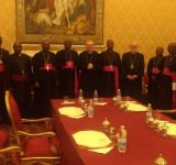 LES EVEQUES, MEMBRES DE LA CECAB EN VISITE AD LIMINA