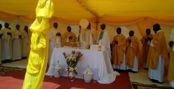 CELEBRATION DE LA MESSE DES PREMICES A LA SUCCURSALE DE KAGUNUZI 