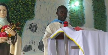 EMISSION DES DIFFERENTS VŒUX PAR LES MEMBRES DU MOUVEMENT EUCHARISTIQUE A LA PAROISSE SHANGA  